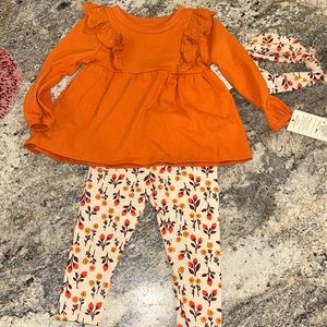 Top and pant toddler girl set